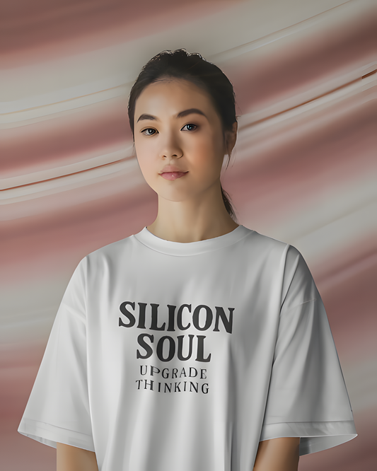"Silicon Soul"-Unisex Terry Oversized Tee